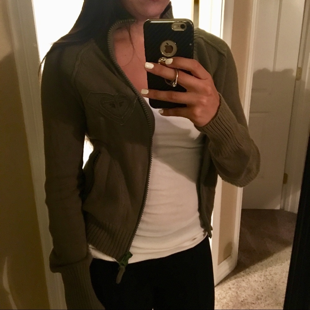 ROXY zip-up sweatshirt